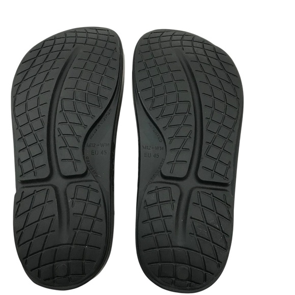 OOFOS Ooahh Slide Sandals Black Recovery Comfort Shoe Men's 12 - Picture 5 of 6